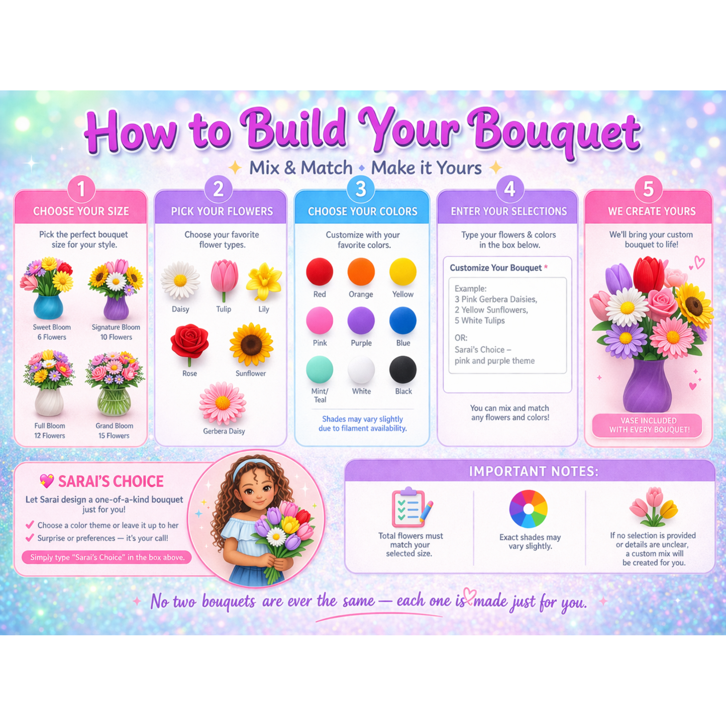 Build Your Own Bouquet – Mix & Match