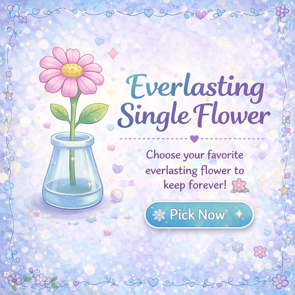 Single Everlasting Flower